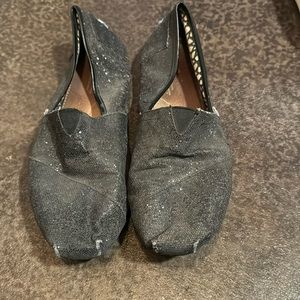 Black Sparkly Toms